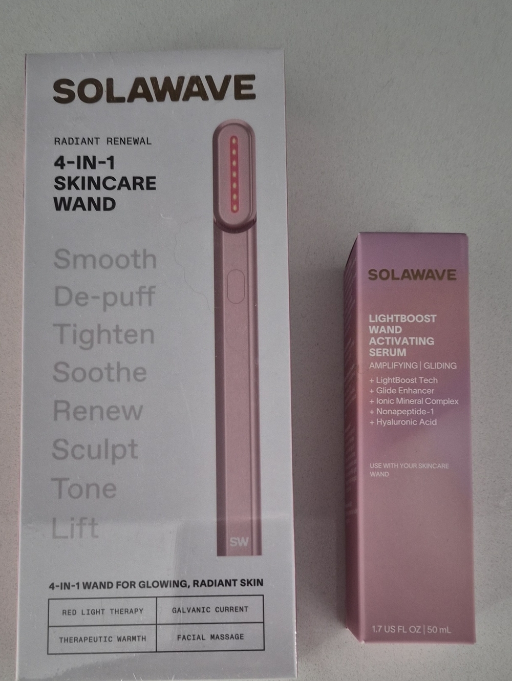 Solawave 4-in1 Wand NEW in Box with Activating Serum